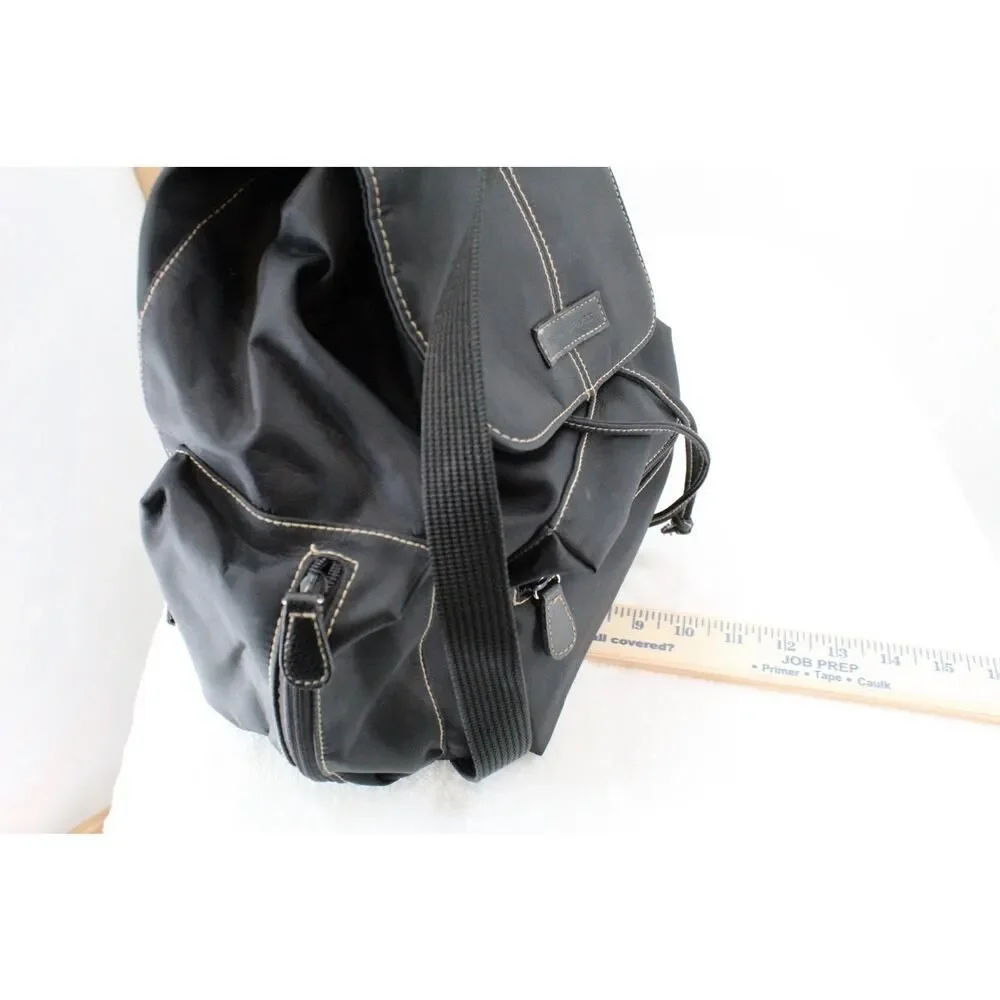 Hush Puppies Black Nylon Cargo Backpack